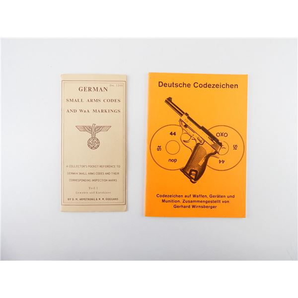 REPRODUCTION GERMAN SMALL ARMS CODE BOOK LOT