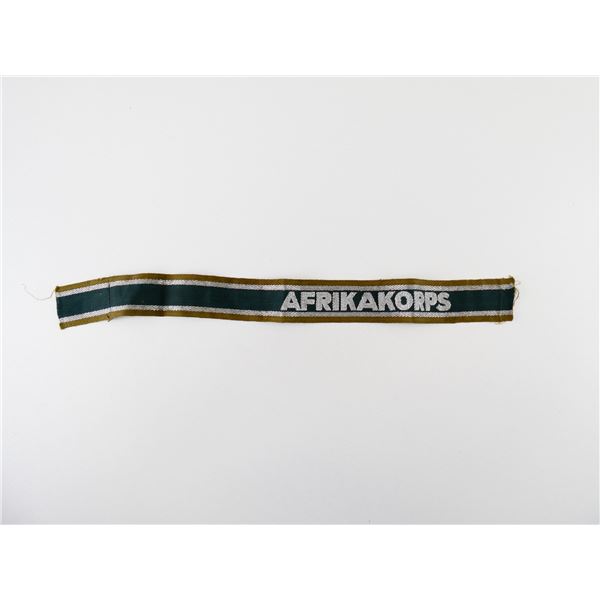 WWII GERMAN AFRICA CORPS CUFF TITLE