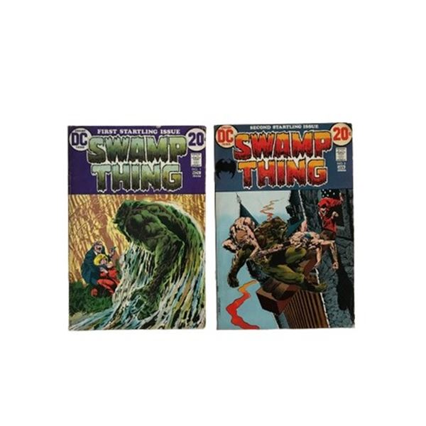 1972 Swamp Thing #1 and #2  Comic Books
