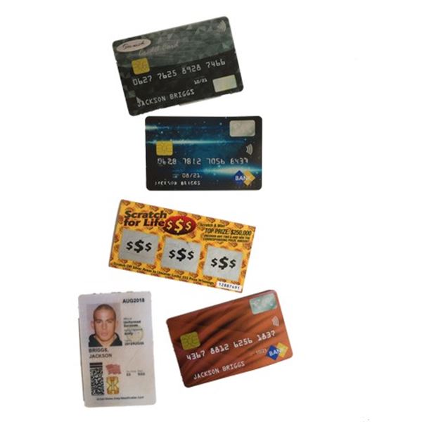 The Dog Jackson (Channing Tatum) ID/Credit Cards/Lottery Ticket Movie Props