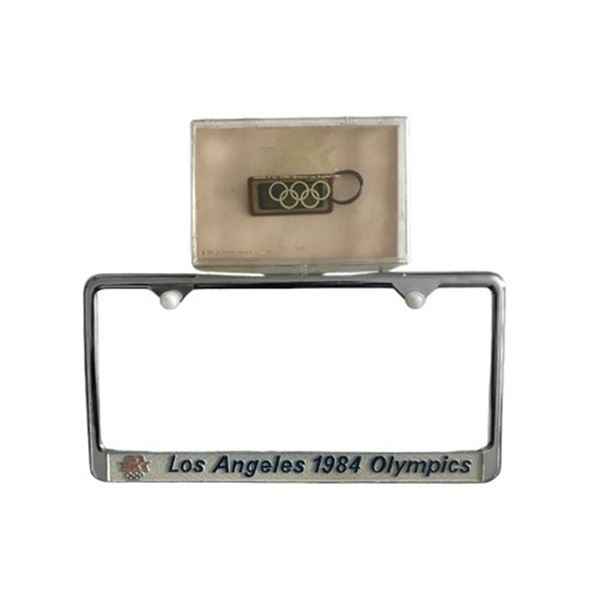 1984 Summer Olympics Key Chain and License Plate Frame