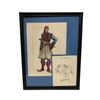 Max Karl Tilke 1984 Olympics Watercolor Sketch Framed