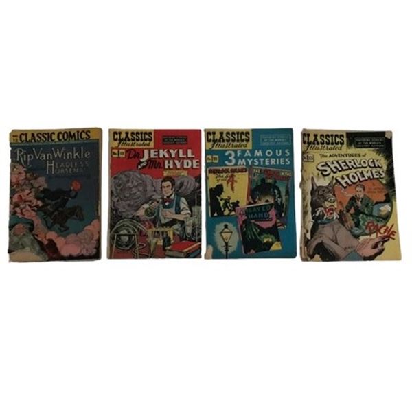 Classic Comics 1940s Vintage Collection – Issues #12, #13, #21, #33 (1940s)