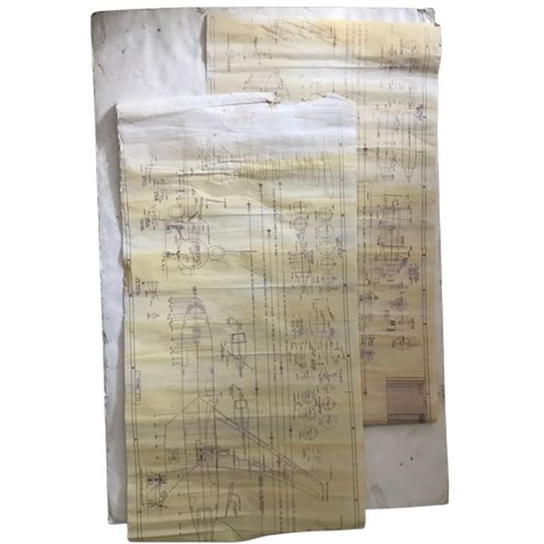 Air Force One Presidential Plane Blueprints Movie Memorabilia