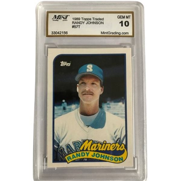 1989 Topps Randy Johnson Card Graded