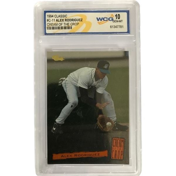 1994 Alex Rodriguez Card Graded