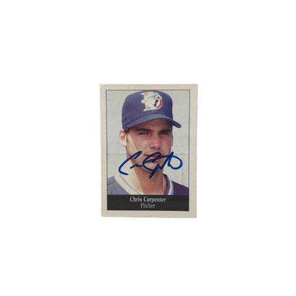 Chris Carpenter Signed Baseball Card