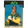 Image 1 : Jose Canseco A's Trading Card