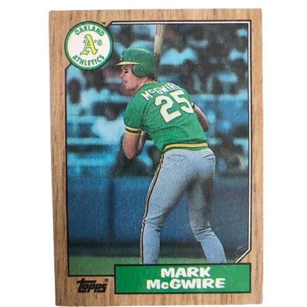 1987 Topps Mark McGuire rookie card