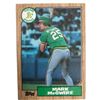 Image 1 : 1987 Topps Mark McGuire rookie card