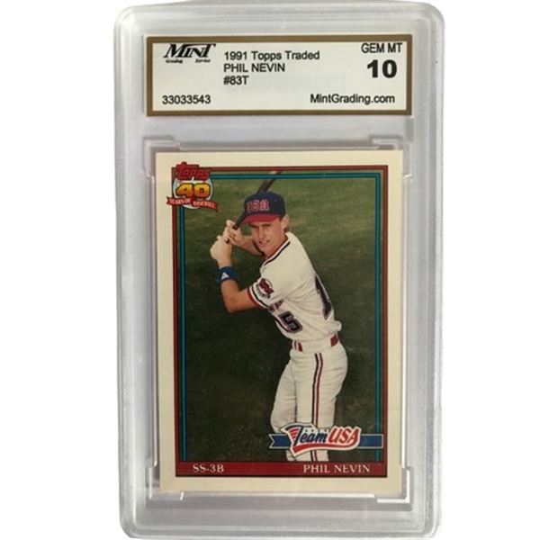 1991 Topps traded Phil Nevin Card Graded