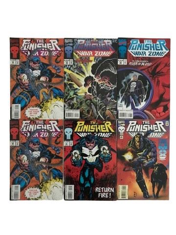 Collection Of 6 Punisher 1990s Comics collection-of-6-punisher-1990s-comics