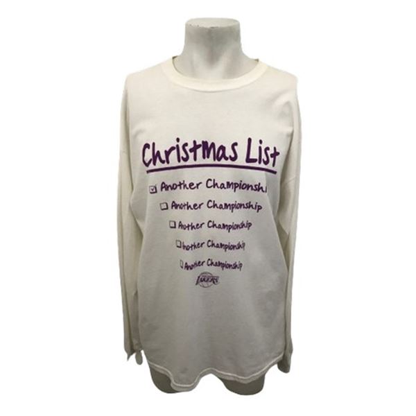 Los Angeles Lakers Christmas List: Another Championship Long Sleeve T-Shirt