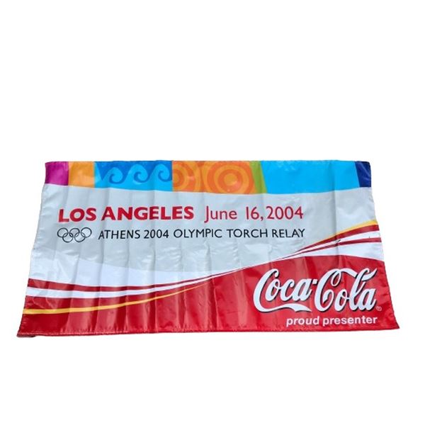Athens 2004 Los Angeles Olympic Torch Relay Banner