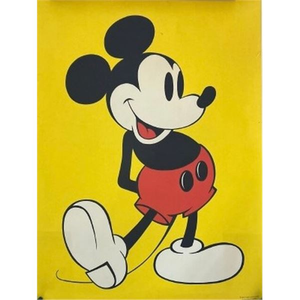 Vintage 1970's Mickey Mouse Poster