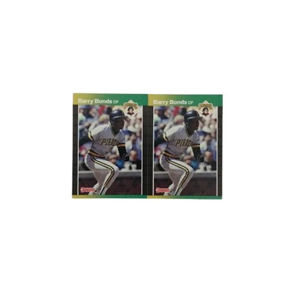 Pair of Barry Bonds 1989 Donruss Rookie Cards