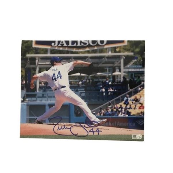 Rich Hill Dodgers Signed Photo