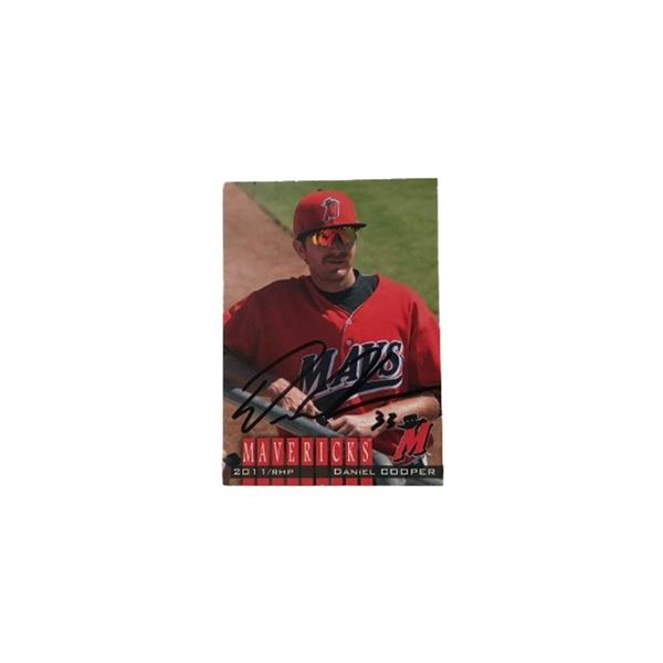 Daniel Cooper Mavericks Minor League Signed Card