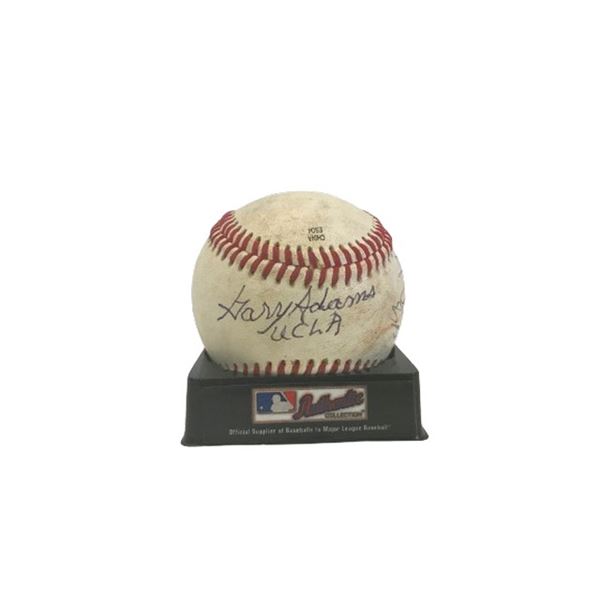 John Savage and Gary Adams Signed Ball PAC10