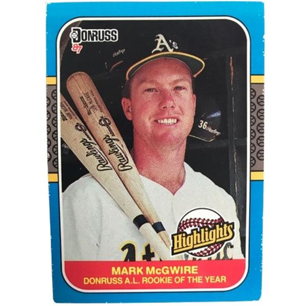 Mark McGuire Rookie Trading Card