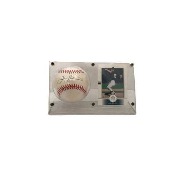 Oakland A’s Tim Hudson Signed Baseball & Card