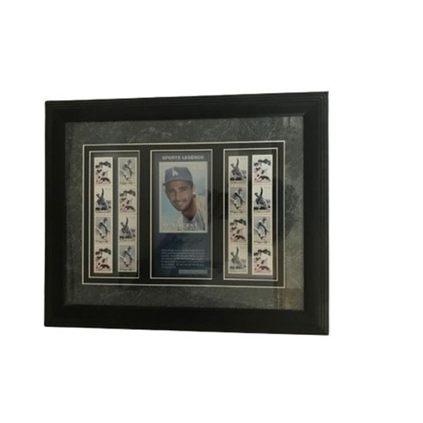 Sandy Koufax 1996 Framed LE Postage Stamp Collection