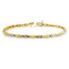 Image 1 : Natural 0.03 ctw Diamond Bracelet 10K Yellow Gold