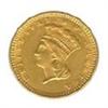 Image 2 : US Minted Gold $ 1- Civil War Era Coin