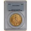 Image 1 : 1912 $20 St. Gaudens MS64 PCGS