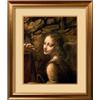 Image 1 : The Virgin of the Rocks (The Virgin with the Infant St. John Adoring the Infant Christ) Framed Art P