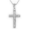 Natural 0.50 ctw Diamond Necklace 14K White Gold