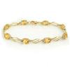 Image 1 : Genuine 6.02 ctw Citrine & Diamond Bracelet Yellow Gold