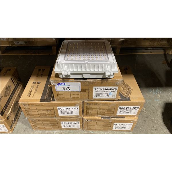 5 EE LIGHTING GC2-256-4WS DIE-CAST ALUMINUM WHITE CANOPY LED LIGHTS