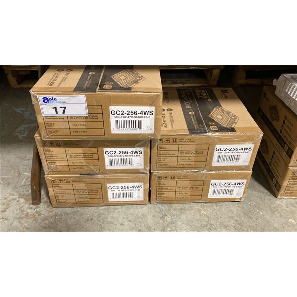 5 EE LIGHTING GC2-256-4WS DIE-CAST ALUMINUM WHITE CANOPY LED LIGHTS