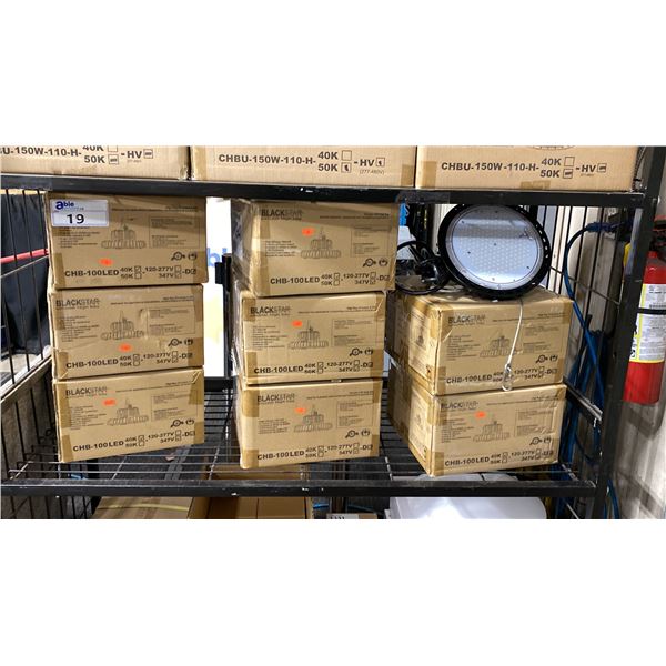 8 EE LIGHTING CHB-100LED40K-347-D BLACKSTAR CIRCULAR HIGH BAY LED LIGHTS