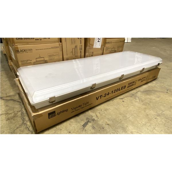 5 EE LIGHTING VT24-120LED40K-347 VAPOUR TIGHT 4' X 16" LED LIGHTS (1088)