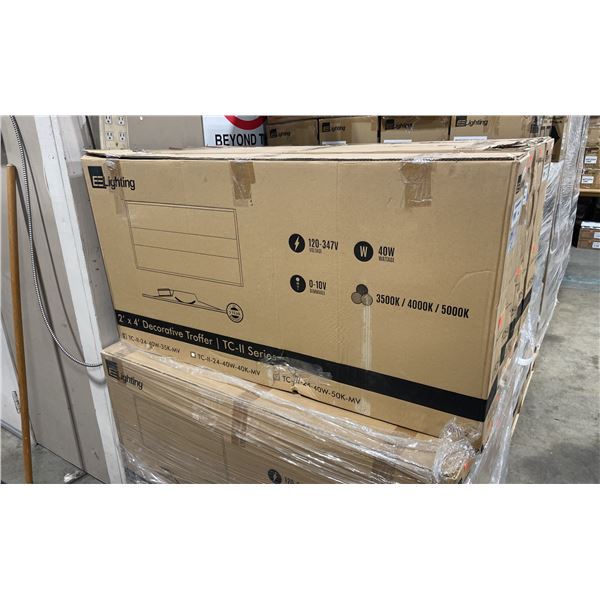 6 CASES OF EE LIGHTING TC-II-24-40W-40K-MV LED 2X4 DECORATIVE TROFFER II *2 PER CASE*