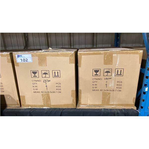 2 CASES OF 5 EE LIGHTING AURA CLNB-537R14 26W 14" CEILING LIGHTS