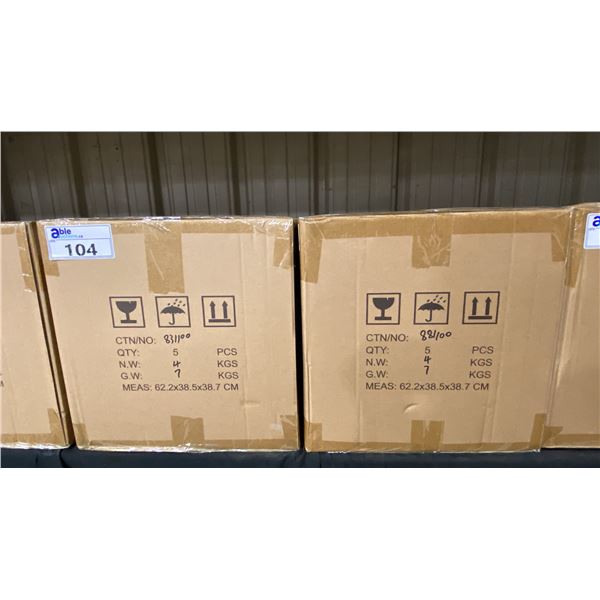 2 CASES OF 5 EE LIGHTING AURA CLNB-537R14 26W 14" CEILING LIGHTS