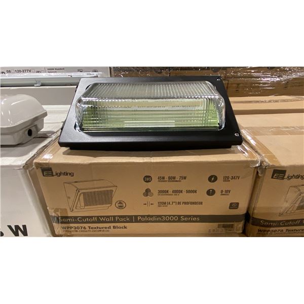 6 EE LIGHTING WPP3076 SEMI-CUTOFF WALL PACK PALADIN 3000 SERIES LED LIGHTS