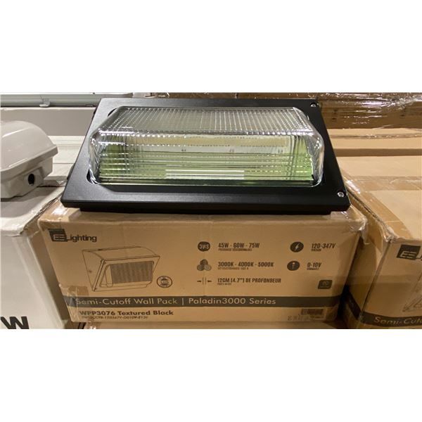 6 EE LIGHTING WPP3076 SEMI-CUTOFF WALL PACK PALADIN 3000 SERIES LED LIGHTS