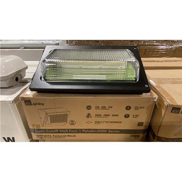 6 EE LIGHTING WPP3076 SEMI-CUTOFF WALL PACK PALADIN 3000 SERIES LED LIGHTS