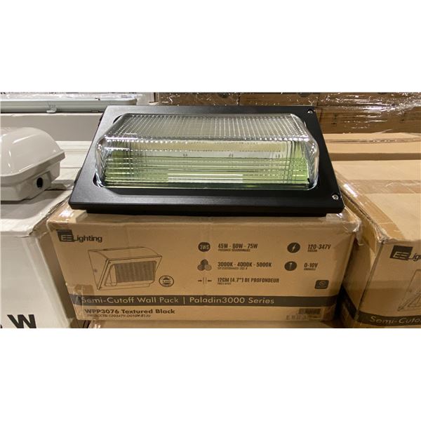 6 EE LIGHTING WPP3076 SEMI-CUTOFF WALL PACK PALADIN 3000 SERIES LED LIGHTS