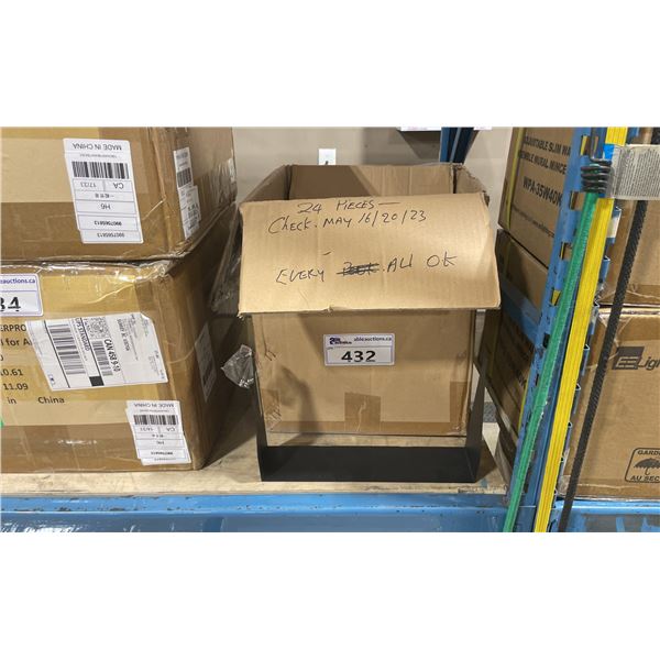 BOX OF APPROX 24 100W LED OUTDOOR AREA LIGHT U-BRACKETS