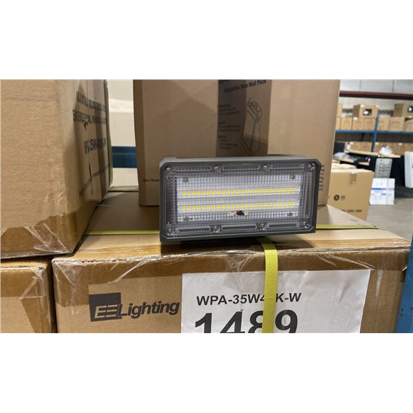5 CASES OF 6 & 2 SINGLE EE LIGHTING WPA-35W40K-W ADJUSTABLE SLIM WALL PACK LED LIGHTS
