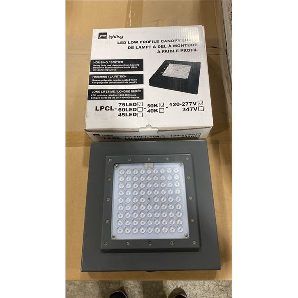 5 CASES OF 8 EE LIGHTING LPCL-75LED-50K-120M LED LOW PROFILE CANOPY LIGHTS (1198)
