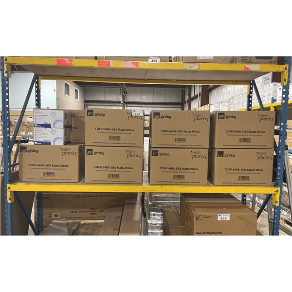 15 CASES OF 4 EE LIGHTING CDFP-64R8-3WS MATTE WHITE 8" COMMERCIAL DOWNLIGHTS