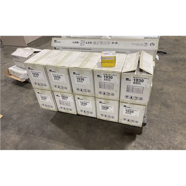 10 CASES OF 18 EE LIGHTING BELED-3-S8W-3KBK-G BULLS EYE GIMBAL RECESSED 3" LED LIGHTS