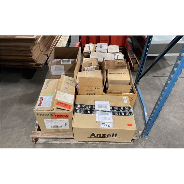 PALLET OF ASSORTED COMMERCIAL LIGHTING BALLAST & COMMERCIAL HALIDE BULBS *MUST TAKE ALL*