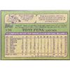 Image 2 : 1982 TOPPS TONY PENA ROOKIE CARD